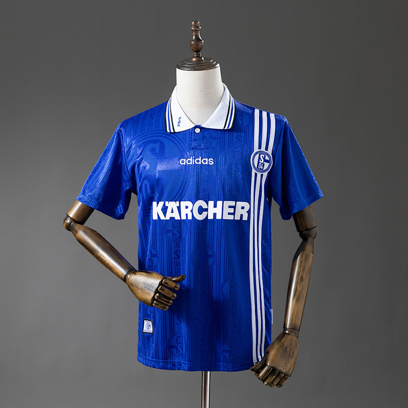 Camiseta retro de local del Schalke 04 96-97 Tallas S-XXL